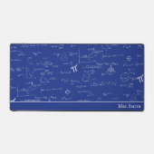 Blaue Mathematik Formeln Lehrer Schreibtischunterlage (Vorderseite)