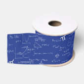 Blaue Mathematik Formeln Ripsband (Spule)