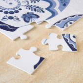 Blaue Matryoshka Puppen Puzzle (Seite)