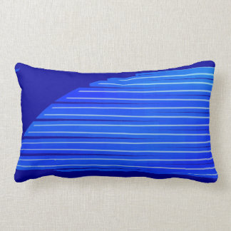 Blaue mattierte Flügel Lendenkissen