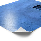 Blaue Mauer - Foto drucken (Ecke)
