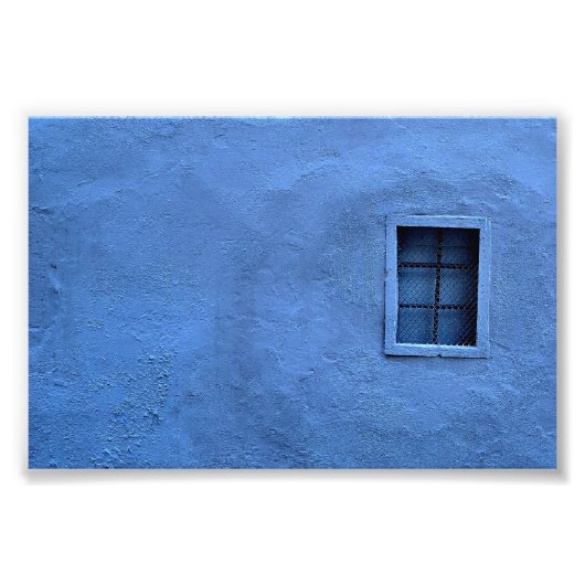 Blaue Mauer - Foto drucken (Vorne)