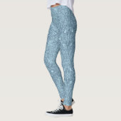 Blaue Medaillon-Leggings Leggings (Links)
