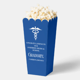 Blaue Medizinische Abschlussfeier Popcorn Geschenkschachtel