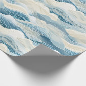 Blaue Meerbrassen Geschenkpapier (Ecke)