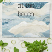 Blaue Meerbrassen Geschirrtuch (Gefaltet)