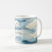Blaue Meerbrassen Kaffeetasse (VorderseiteRechts)