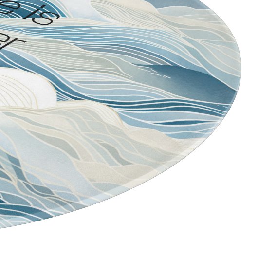 Blaue Meerbrassen Schneidebrett (Ecke)