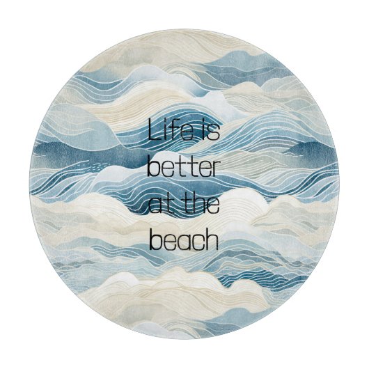 Blaue Meerbrassen Schneidebrett (Vorderseite)