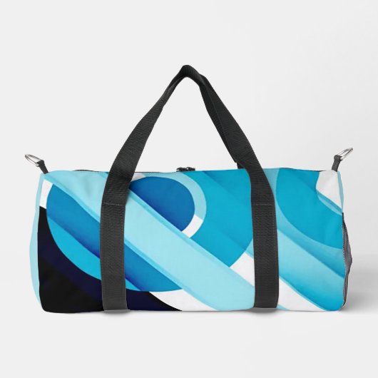 "Blaue Meere" Kleine Duffle Bag (Vorderseite)