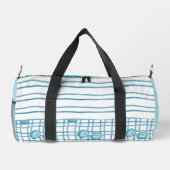 "Blaue Meere" Kleine Duffle Bag (Rückseite)