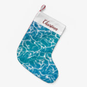 Blaue Meere * Kleiner Weihnachtsstrumpf (Vorderansicht (hängend))