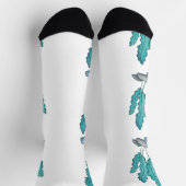 Blaue Meeresalgen Donnerbucht Socken (Oben)