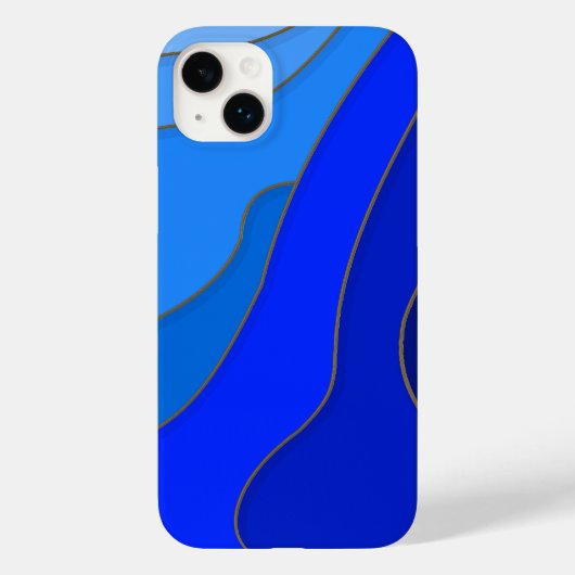 Blaue Meeresböden Case-Mate iPhone Hülle (Rückseite)