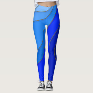 Blaue Meeresböden - Leggings