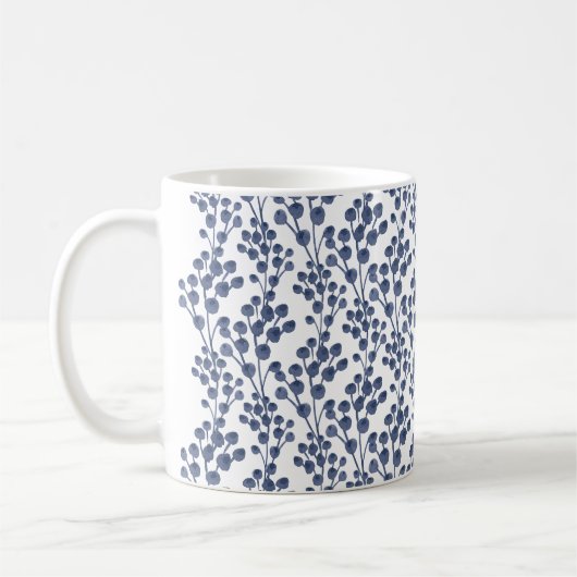 Blaue Meeresbotanik Kaffeetasse (Links)