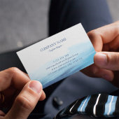 Blaue Meeresfarbe Abstraktes Meer Monogramm Visitenkarte