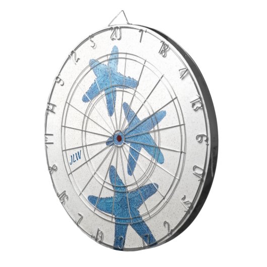 Blaue Meeresküste Dartscheibe (Vorderseite rechts)