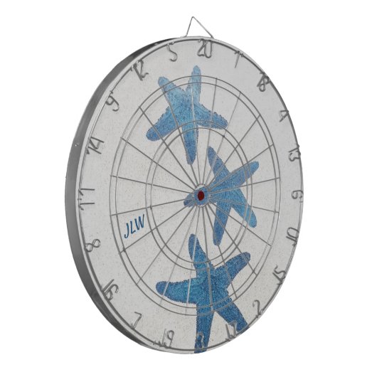 Blaue Meeresküste Dartscheibe (Vorderseite Links)