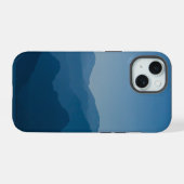 Blaue Meereslandschaft iPhone 15 Hülle (Rückseite (Horizontal))