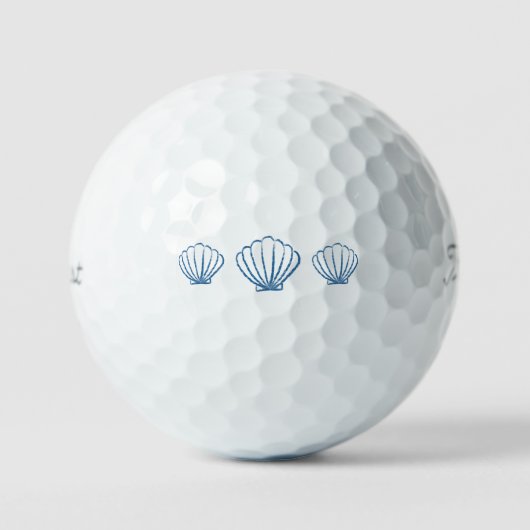 Blaue Meeresmuscheln  Golfball (Vorderseite)