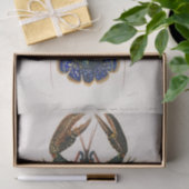 Blaue Meeresraube Seidenpapier (Geschenk)