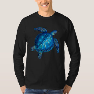 Blaue Meeresschildkröte Hawaiian Honu Niedliche Sc T-Shirt