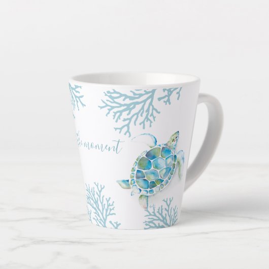 Blaue Meeresschildkröte Milchtasse (Rechte Ecke)