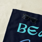 Blaue Meeresschildkröte Personalisiert Strandtuch (Beispiel)