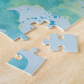 Blaue Meeresschildkröte Puzzle (Seite)