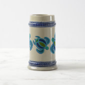Blaue MeeresschildkröteSteins Bierglas (Mittel)