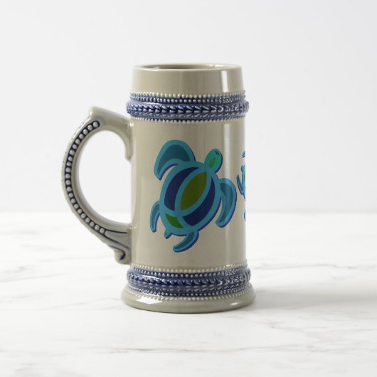 Blaue MeeresschildkröteSteins Bierglas (Links)