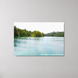 Blaue Meereswasserlandschaft Reise Foto Leinwanddruck