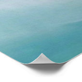 Blaue Meereswelle von Georgia O'Keeffe Poster (Ecke)