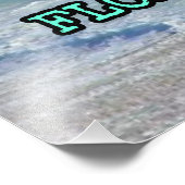 Blaue Meereswellen 2. Fotodruck (Ecke)