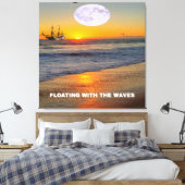 Blaue Meereswellen Leinwanddruck (Insitu (Schlafzimmer))