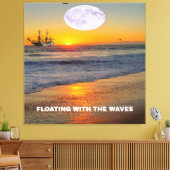 Blaue Meereswellen Leinwanddruck (Insitu (Wohnzimmer))