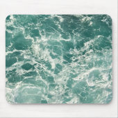 Blaue Meereswellen Mousepad (Vorne)