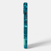 Blaue Meereswellen personalisieren Case-Mate iPhone Hülle (Rückseite / Links)