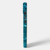 Blaue Meereswellen personalisieren Case-Mate iPhone Hülle (Rückseite / Links)