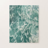 Blaue Meereswellen Puzzle (Vertikal)