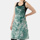 Blaue Meereswellen Schürze (InSitu)