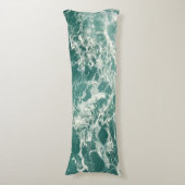 Blaue Meereswellen Seitenschläferkissen (Vorderseite Vertikal)