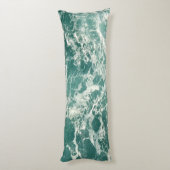 Blaue Meereswellen Seitenschläferkissen (Rückseite (Vertikal))