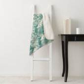 Blaue Meereswellen Sherpadecke (Beispiel)