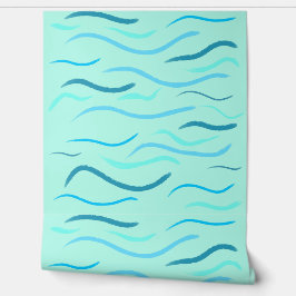 Blaue Meereswellen Tapete