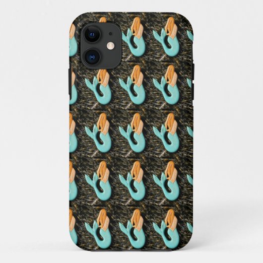 Blaue Meerjungfrau Case-Mate iPhone Hülle (Rückseite)