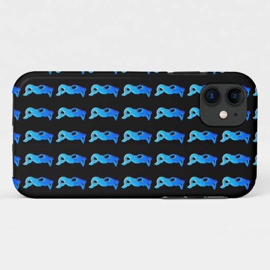 Blaue Meerjungfrau Case-Mate iPhone Hülle (Rückseite (Horizontal))