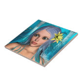Blaue Meerjungfrau Fliese (Seite)