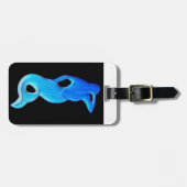 Blaue Meerjungfrau Gepäckanhänger (Vorderseite horizontal)